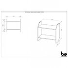 Armário Aéreo Sem Porta Soul Carvalho Mel - Be Mobiliário