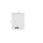 Armário Aéreo Simples 1 Porta Direito 30cm Bréscia Branco