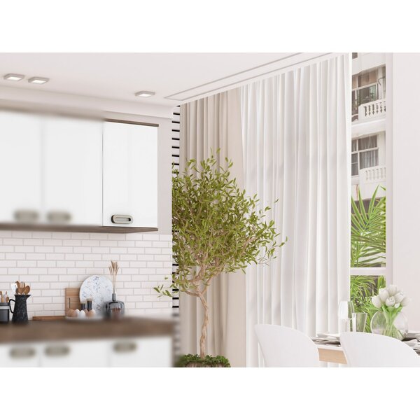 Armário Aéreo Simples 1 Porta Direito 30cm Bréscia Branco