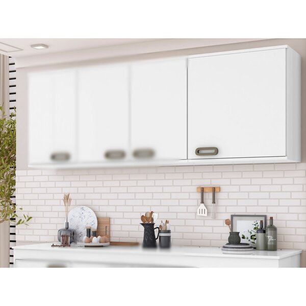 Armário Aéreo Simples 1 Porta Direito 60cm Bréscia Branco
