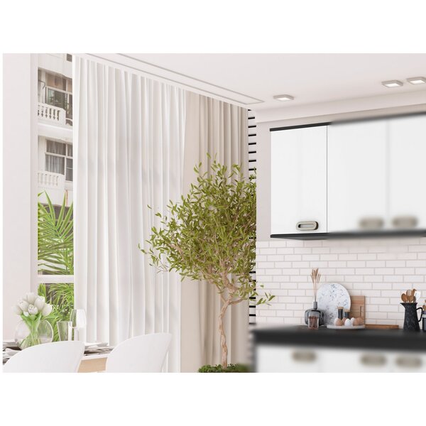 Armário Aéreo Simples Esquerdo Bréscia 30 Cm Branco