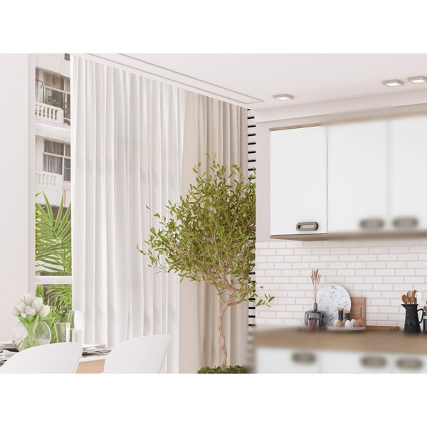 Armário Aéreo Simples Esquerdo Bréscia 30 Cm Branco