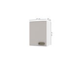 Armário Aéreo Simples Esquerdo Bréscia 30 Cm Fumê