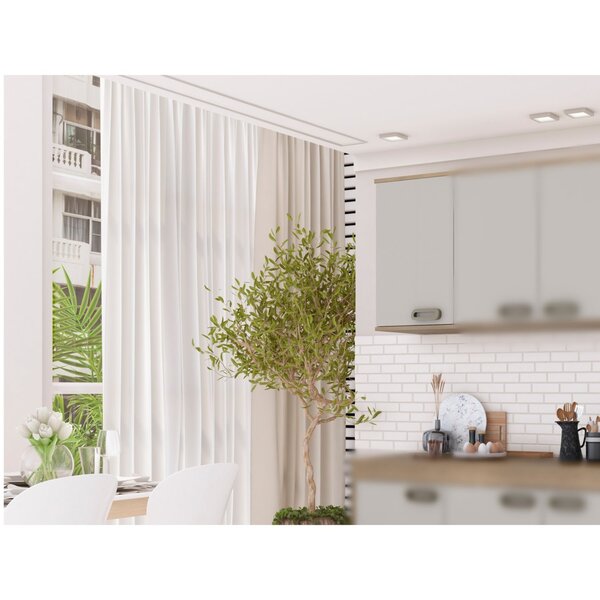 Armário Aéreo Simples Esquerdo Bréscia 30 Cm Fumê