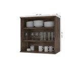 Armário Aéreo Simples Esquerdo Bréscia 60 Cm Grafite