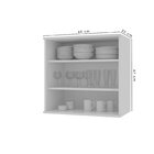 Armário Aéreo Simples Esquerdo Bréscia 60 Cm Grafite