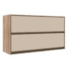 Armário Aéreo Suspenso 2 Portas Basculante Prateleira Mdf Org