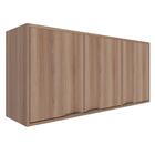 Armário Aéreo Suspenso Flutuante Multiuso Cozinha 3 Portas 1