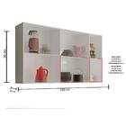 Armario Aereo Suspenso Irlanda Branco Casa Mobilia