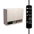 Armário Aéreo Suspenso Maringá Branco - Moveise