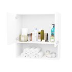 Armário Aéreo Suspenso Multiuso 2p Modular 60x62cm Branco