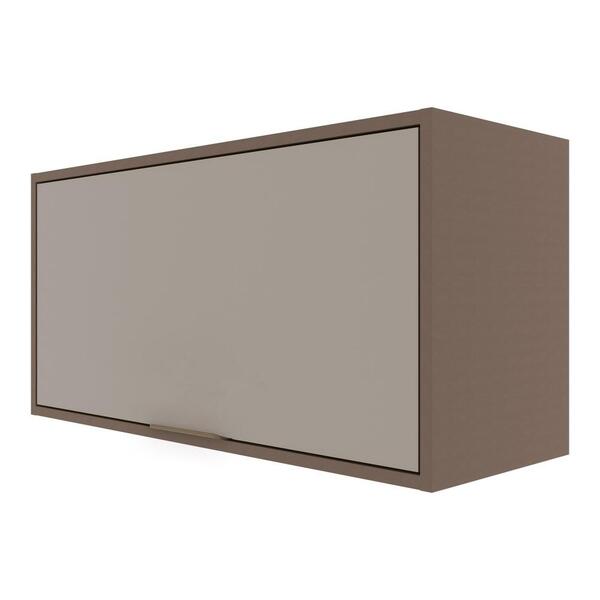 Armário Aéreo Suspenso Multiuso Parede Cozinha 1 Porta Bascul