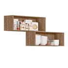 Armário Aéreo Suspenso Para Banheiro 2 Portas Em Vidro Reflec