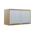 Armário Aéreo Suspenso Para Cozinha 2 Portas Mdf Organizador