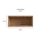 Armário Aéreo Ten 1 Pt Freijó E Grafito 80 Cm