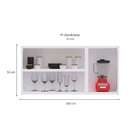 Armário Aéreo Titanium Ii 3 Pt Branco 105 Cm