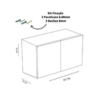 Armário Aéreo Trovarelli 2 Portas Natural