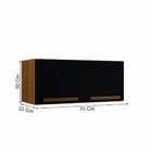 Armário Aéreo Turquesa Arte Móveis Freijó/grafite