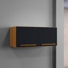 Armário Aéreo Turquesa Arte Móveis Freijó/grafite