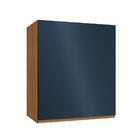 Armário Aéreo Valence 1 Porta Canela E Azul 60 Cm