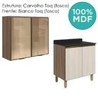 Armario Aereo Vidro Balcao 2p 80cm Mdf Kali Nicioli