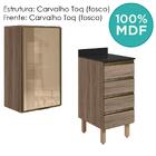 Armario Aereo Vidro Balcao 4g 40 Cm Mdf Kali Nicioli