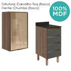 Armario Aereo Vidro Balcao 4g 40 Cm Mdf Kali Nicioli