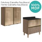 Armario Aereo Vidro Balcao 80 Cm Mdf Kali Nicioli