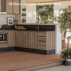 Armario Aereo Vidro Balcao Pia Mdf Kali Nicioli