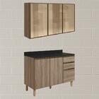 Armario Aereo Vidro Balcao Tampo Mdf Kali Nicioli