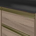 Armario Aereo Vidro Balcao Tampo Mdf Kali Nicioli