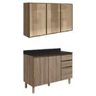 Armario Aereo Vidro Balcao Tampo Mdf Kali Nicioli