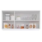 Armário Aéreo Virgínia E Balcão Com Tampo 120cm Arizona Branc