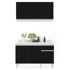 Armário Aéreo Virgínia E Balcão Com Tampo 120cm Arizona Branc