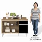 Armário Aéreo Virgínia E Balcão Com Tampo 120cm Arizona Casta