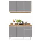 Armário Aéreo Virgínia E Balcão Com Tampo 120cm Arizona Casta