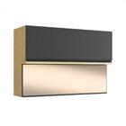 Armário Aéreo casamia Louro Freijo Com Grafite Reflecta