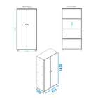 Armário Algedi 2 Pt Branco