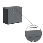 Armário Alto 02 Portas Pivotante 79,20cm X 73,50cm X 41,0cm P