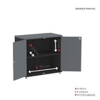 Armário Alto 02 Portas Pivotante 79,20cm X 73,50cm X 41,0cm P