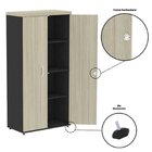 Armario Alto 02 Portas Pivotante 79,2cm X 161,1 Castanheira/p