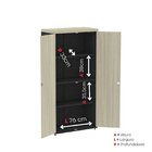 Armario Alto 02 Portas Pivotante 79,2cm X 161,1 Castanheira/p