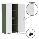 Armario Alto 02 Portas Pivotante 79,2cm X 161,1cm Branco/salv