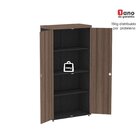 Armario Alto 02 Portas Pivotante 79,2cm X 161,1cm Walnut/preto