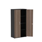 Armário Alto 02 Portas Pivotante Aa1600mx-31 Preto/walnut