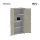 Armário Alto 02 Portas Pivotante Aa1600p25 Cinza/nogueira Cas