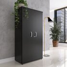 Armário Alto 02 Portas Pivotante Aa1600p25 Preto