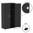 Armário Alto 02 Portas Pivotante Aa1600p25 Preto