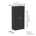 Armário Alto 02 Portas Pivotante Aa1600p25 Preto