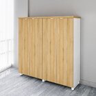 Armário Alto 158cm Duplo Com 4 Portas De Abrir E Puxadores Me